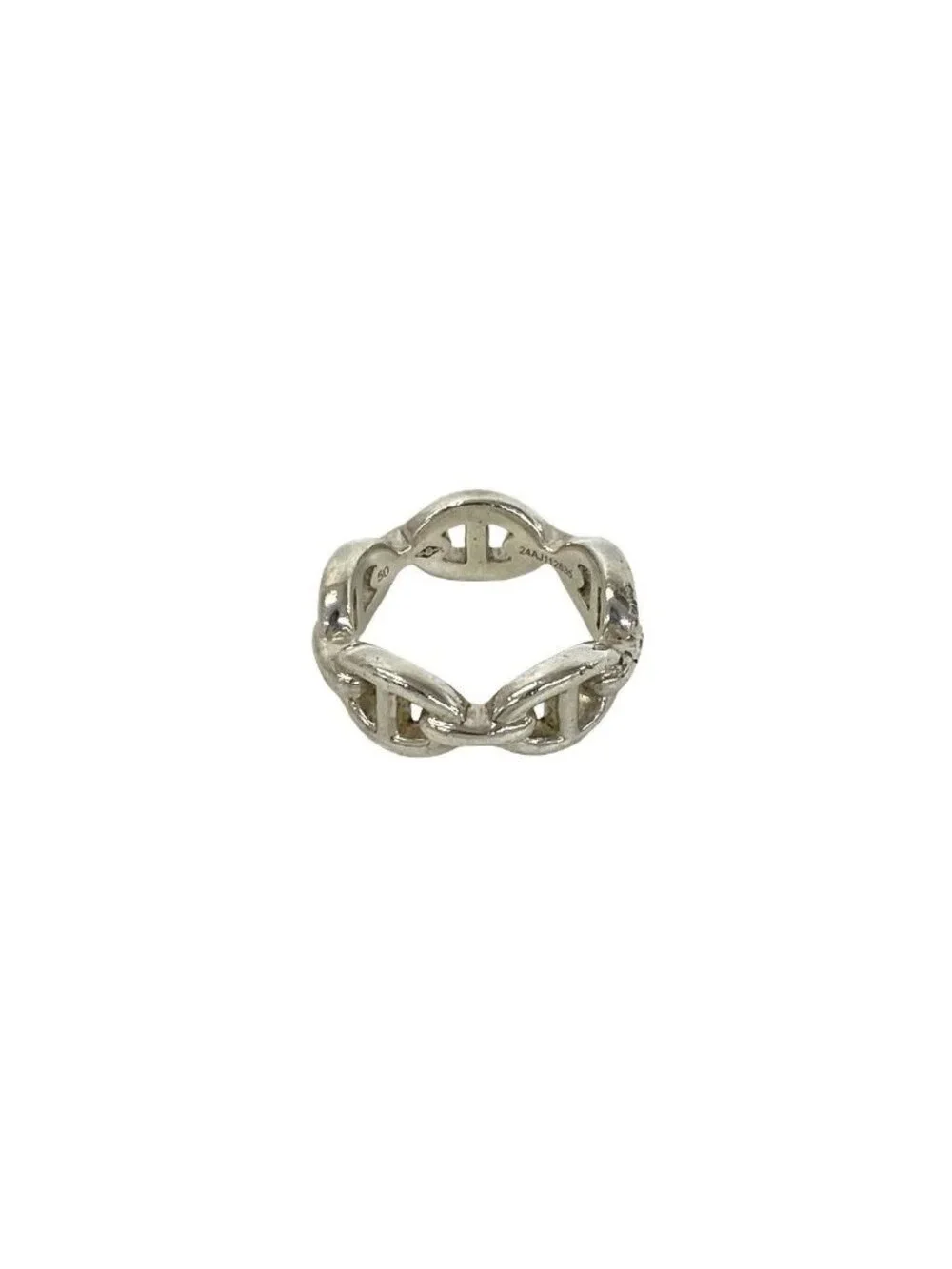 Hermes Vintage Chaine D'ancre PM Ring 925 Sterling Silver